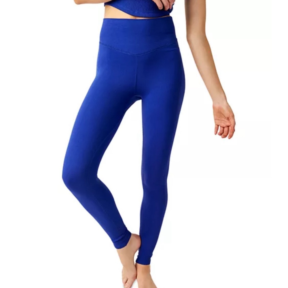 NWT FP Movement by Free People mainstream ribbed legging in M/L sapphire skies